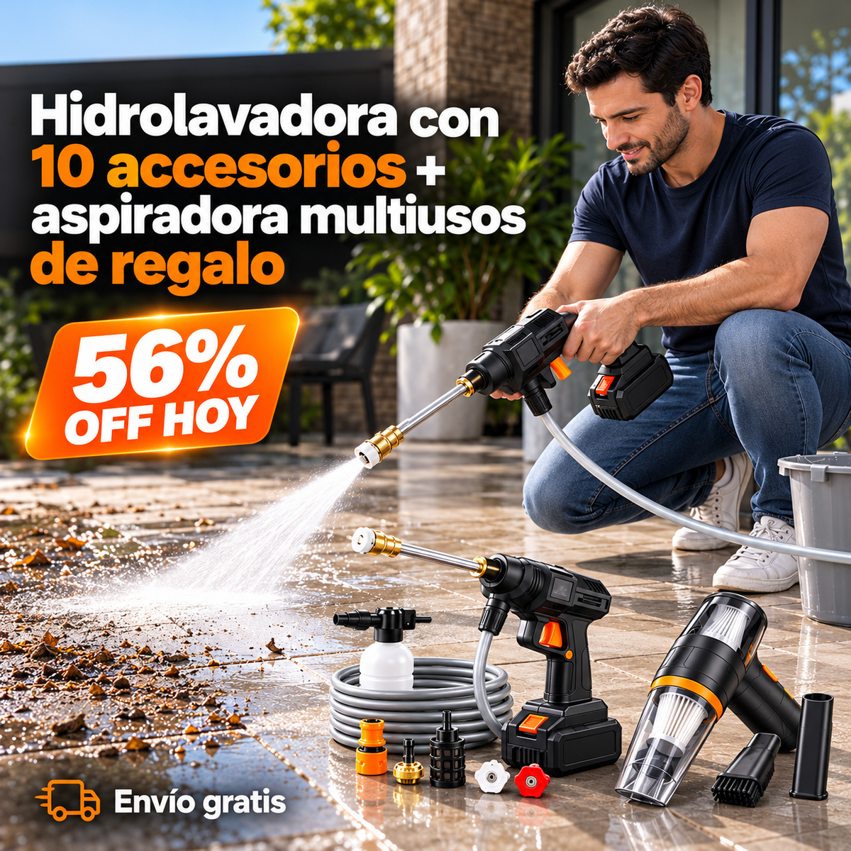 💦 Compra la Hidrolavadora y llévate GRATIS 🎁 la Aspiradora Multiusos