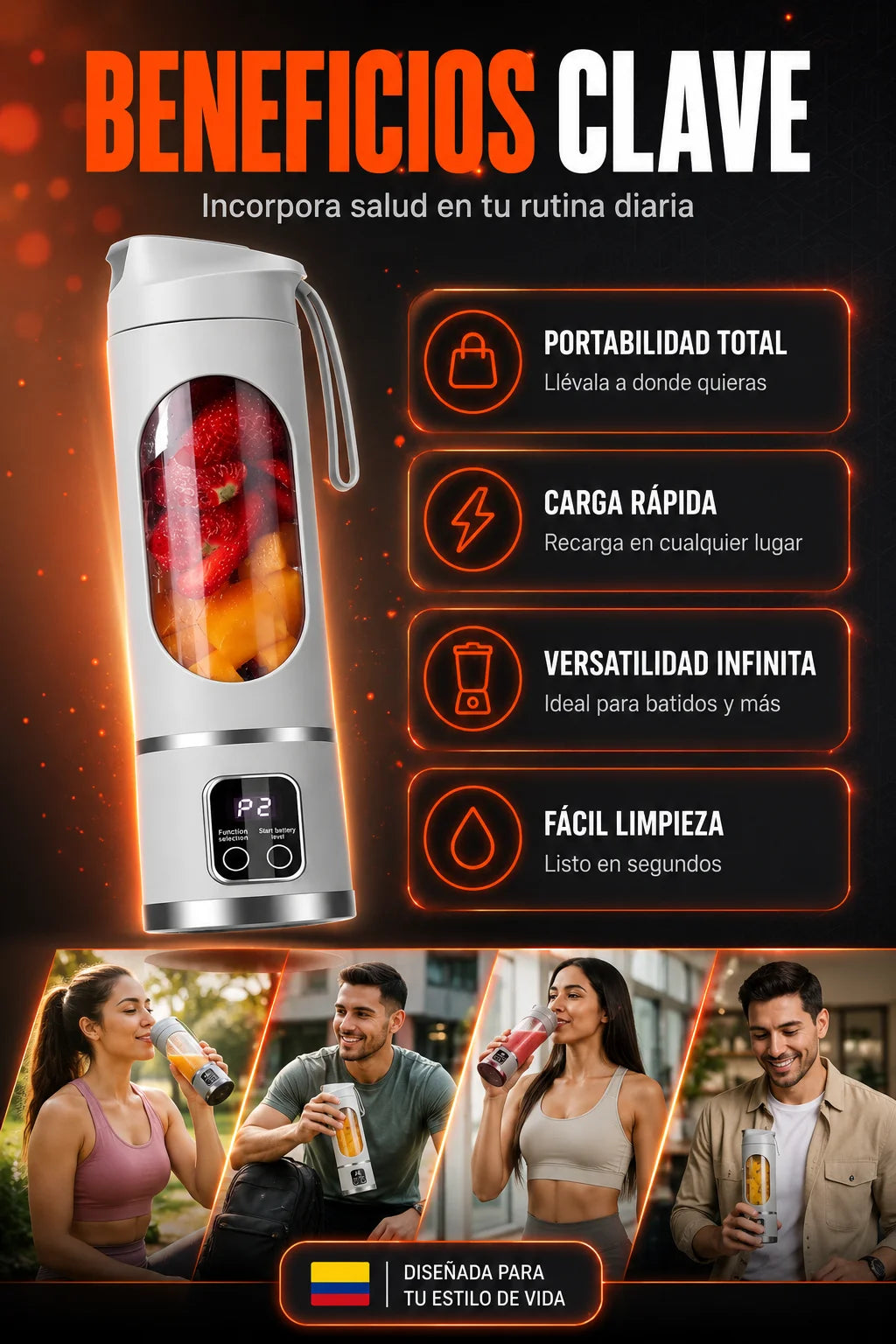 Licuadora Portátil Usb-c