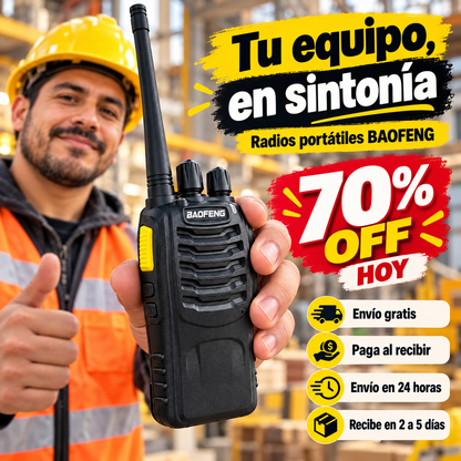 Radios Baofeng BF-888S OFERTA ESPECIAL 70% OFF HOY