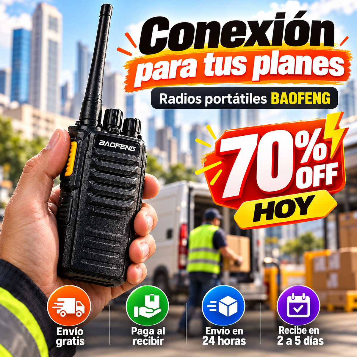 Radios Baofeng BF-888S OFERTA ESPECIAL 70% OFF HOY