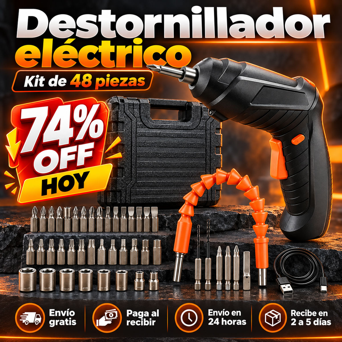 Destornillador electrico OFERTA ESPECIAL 74% OFF HOY