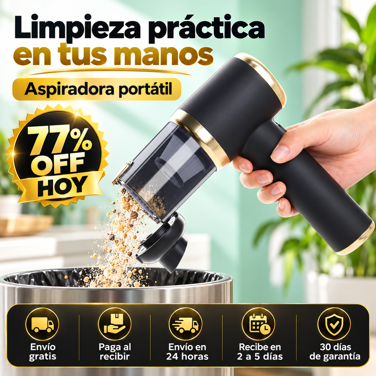 Aspiradora Para Auto OFERTA ESPECIAL 77% OFF HOY