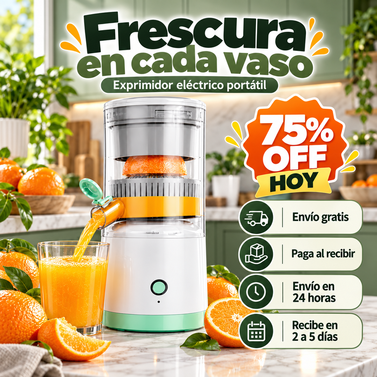 Extractor Jugo OFERTA ESPECIAL 75% OFF HOY
