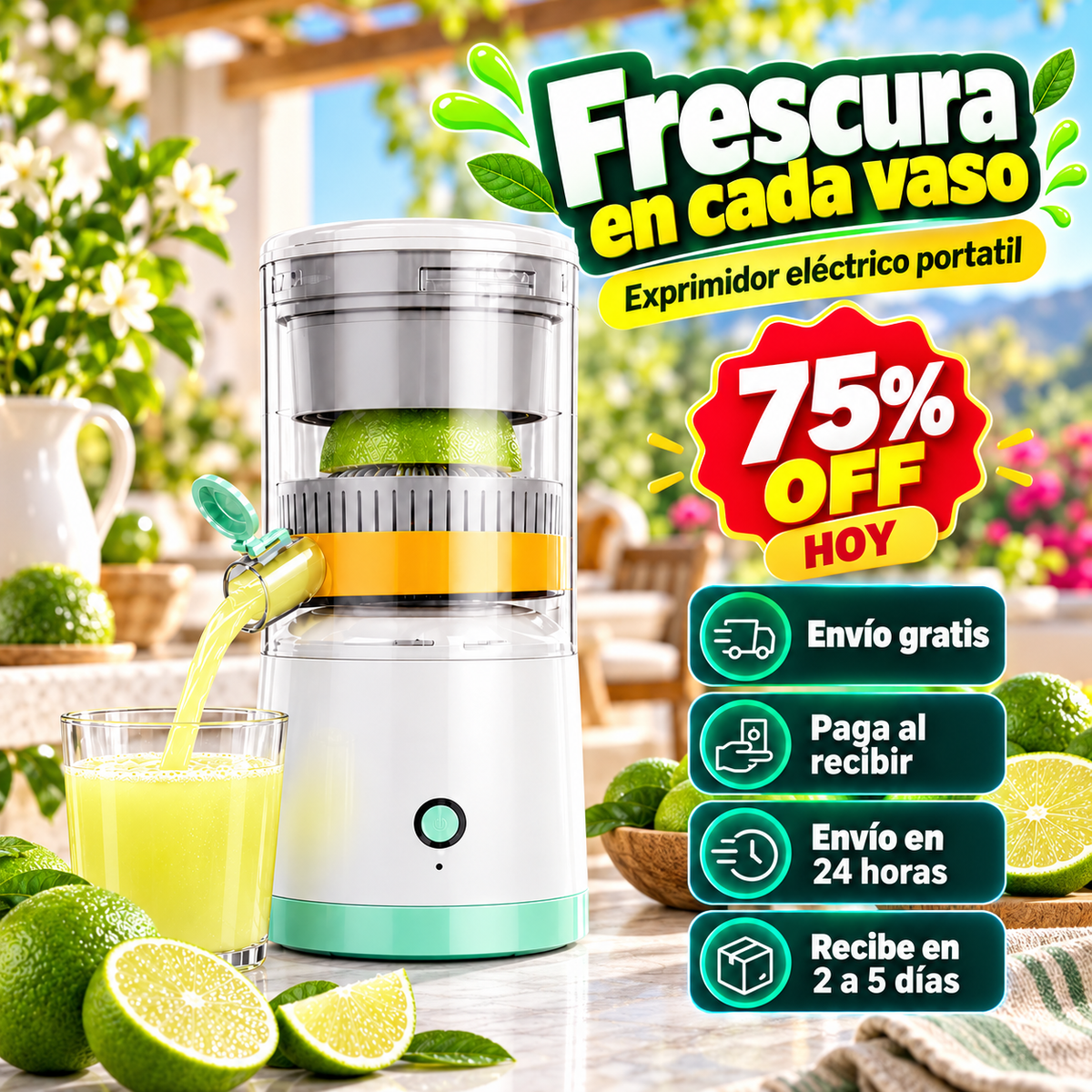 Extractor Jugo OFERTA ESPECIAL 75% OFF HOY