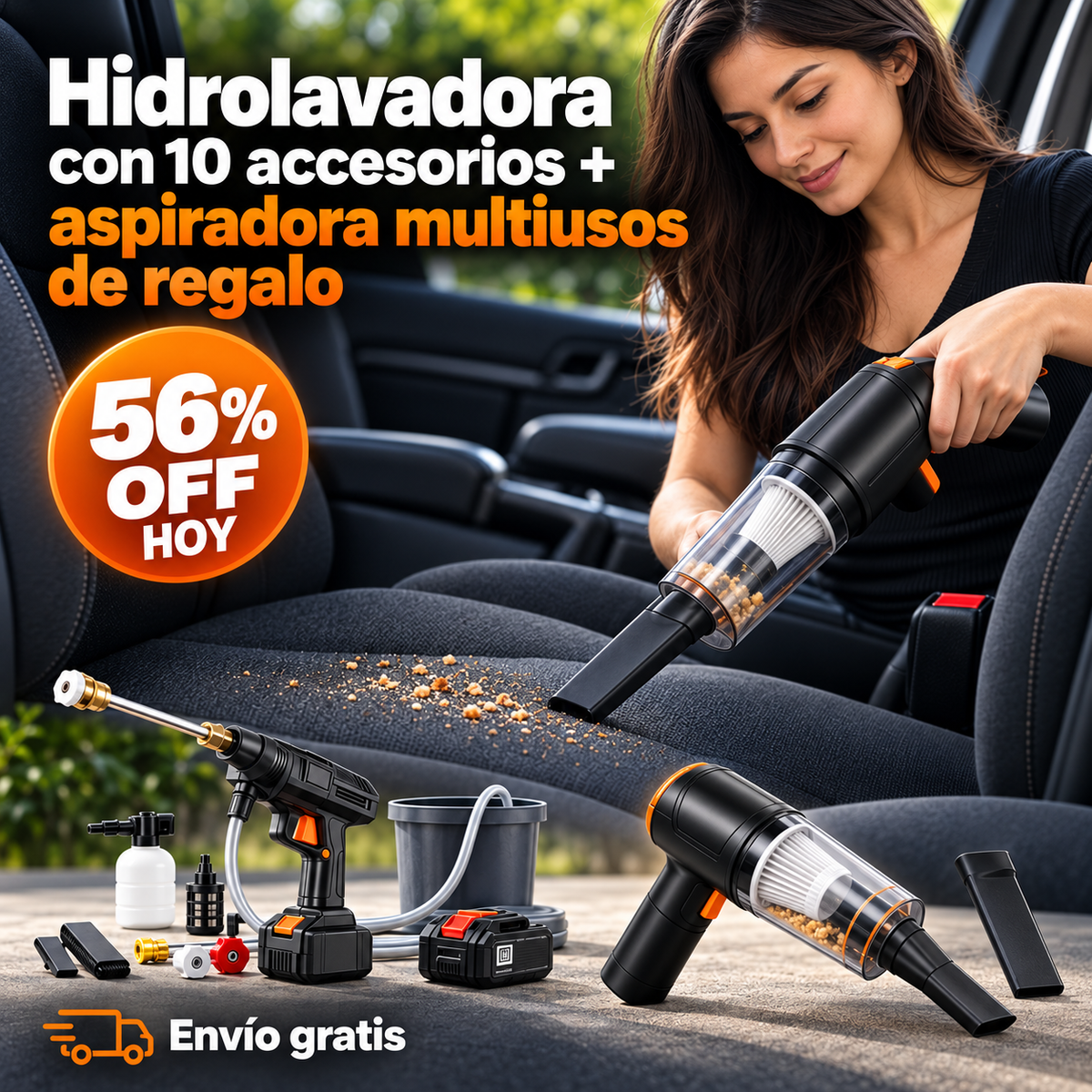 💦 Compra la Hidrolavadora y llévate GRATIS 🎁 la Aspiradora Multiusos