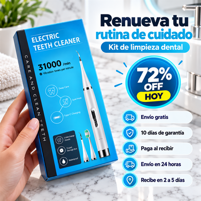 Limpiador De Dientes Eléctrico OFERTA ESPECIAL 72% OFF HOY