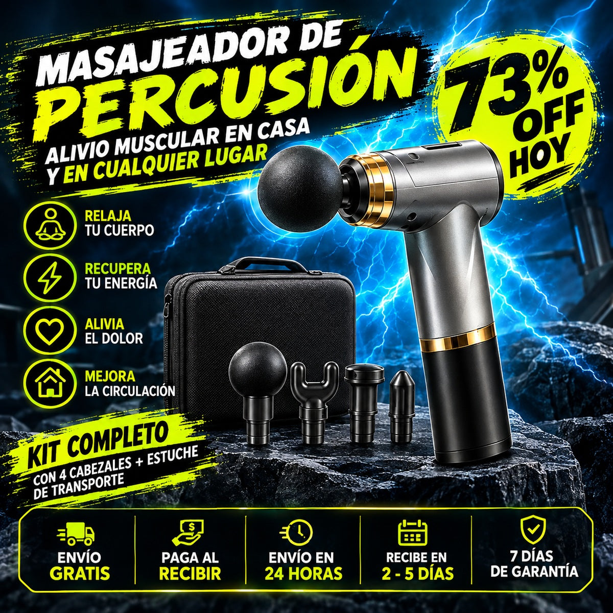 💆‍♂️ Combo Masajeador Muscular EMS + Accesorios ✨ OFERTA ESPECIAL 73%OFF HOY