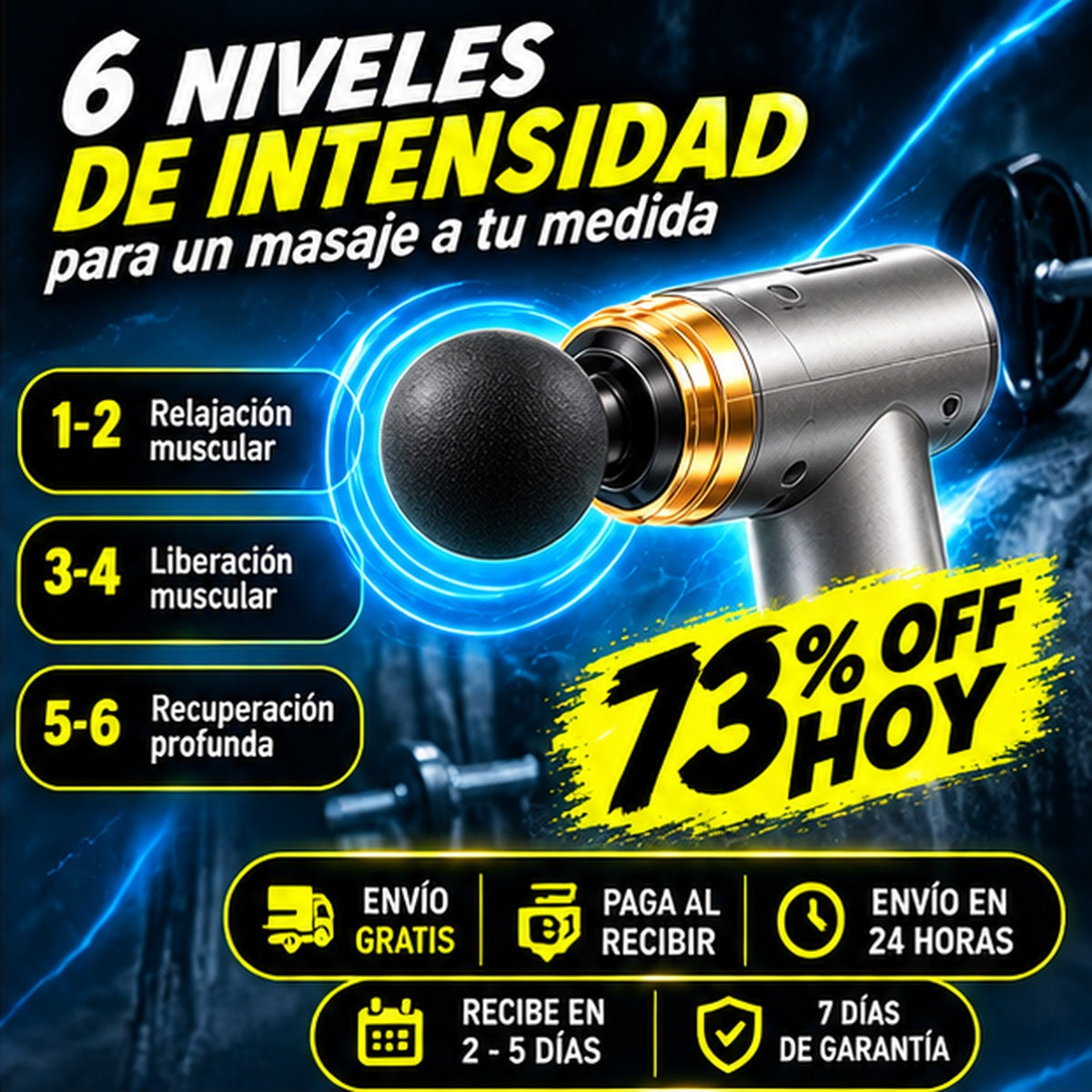 💆‍♂️ Combo Masajeador Muscular EMS + Accesorios ✨ OFERTA ESPECIAL 73%OFF HOY