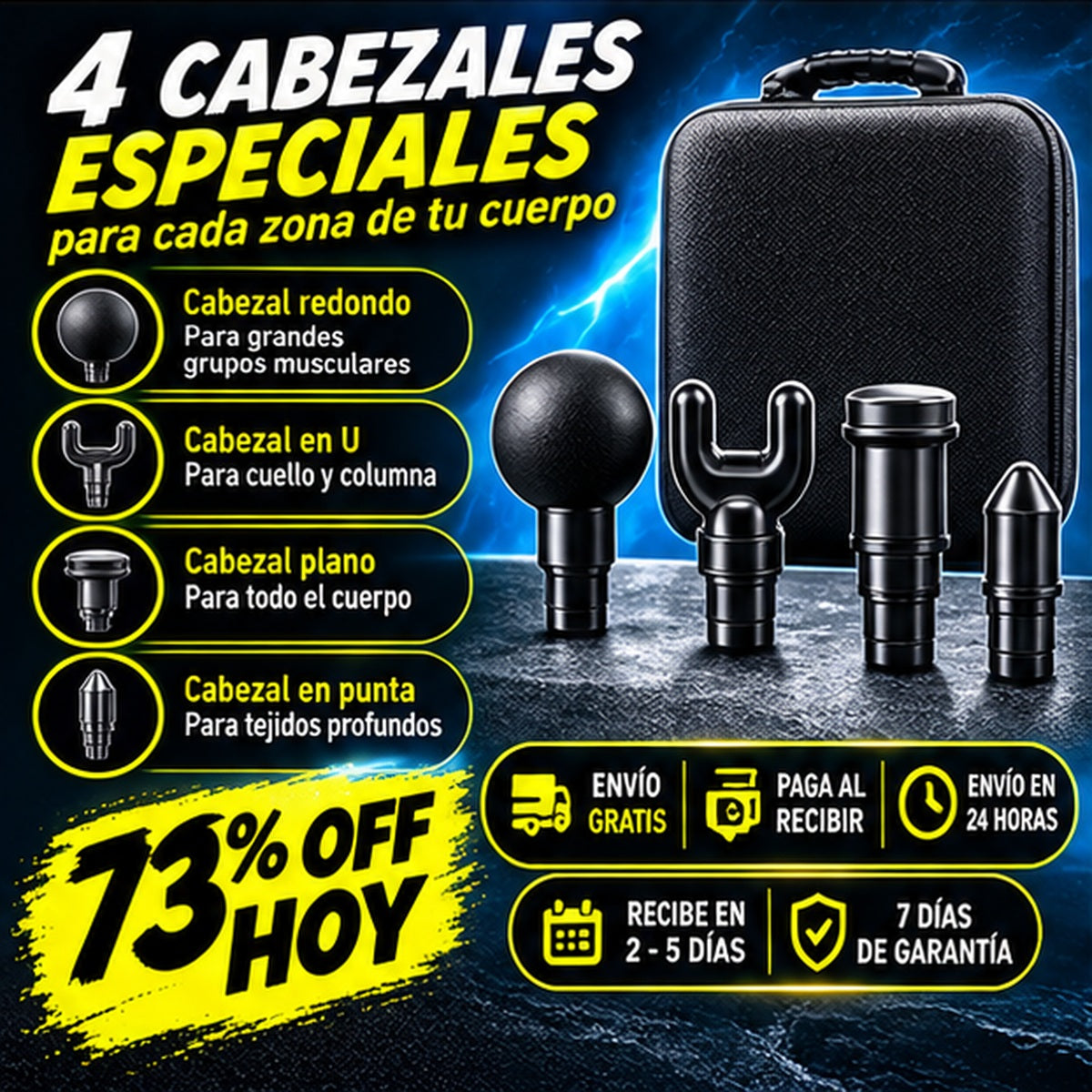 💆‍♂️ Combo Masajeador Muscular EMS + Accesorios ✨ OFERTA ESPECIAL 73%OFF HOY